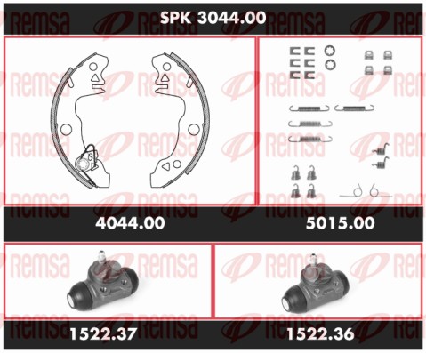 Kit de freins, freins à tambours REMSA SPK 3044.00