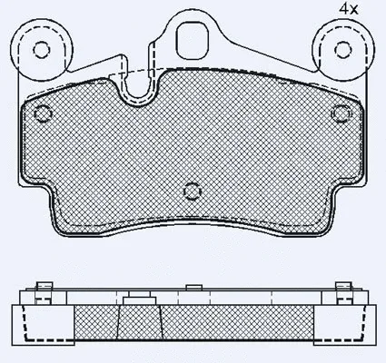 Kit de plaquettes de frein, frein à disque Technika 02253B
