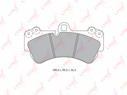 Kit de plaquettes de frein, frein à disque LYNXAUTO BD-8005