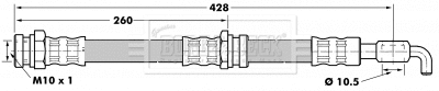 Flexible de frein BORG & BECK BBH7076
