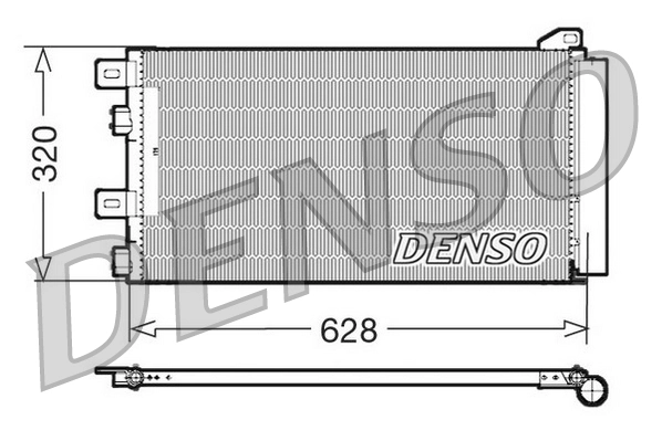Condenseur, climatisation DENSO DCN05101