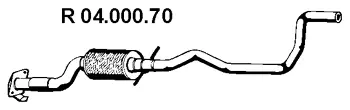 Tuyau d'échappement EBERSPÄCHER 04.000.70