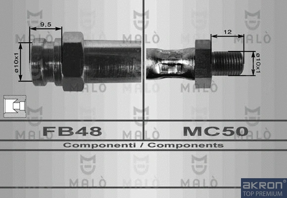 Flexible de frein AKRON-MALÒ 80136