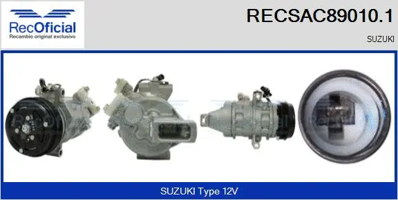 Compresseur, climatisation RECOFICIAL RECSAC89010.1