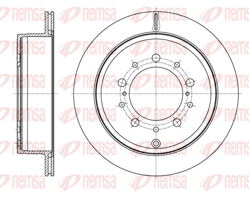 Disque de frein REMSA 61890.10