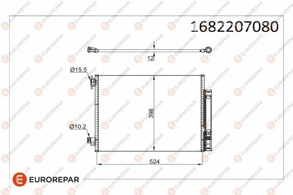 Condenseur, climatisation EUROREPAR 1682207080