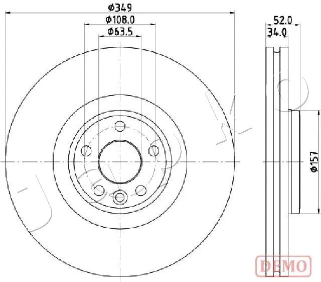 Disque de frein JAPKO 60L17C