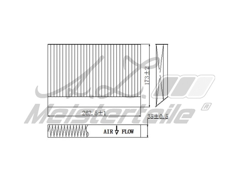 Filtre, air de l'habitacle A.Z. Meisterteile AZMT-41-010-1769