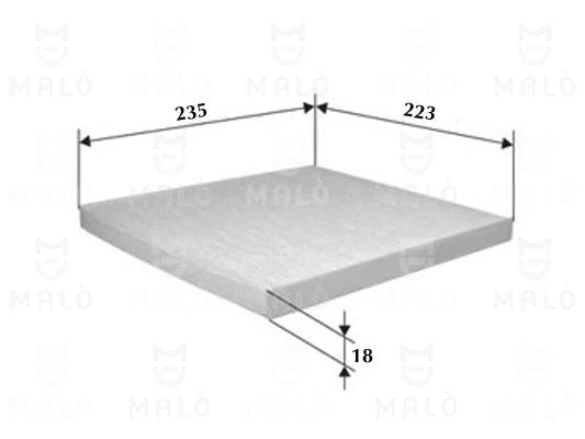 Filtre, air de l'habitacle AKRON-MALÒ 1530341