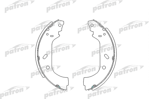 Jeu de mâchoires de frein PATRON PSP535