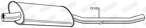 Silencieux central WALKER 22593