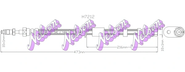 Flexible de frein KAWE H7212