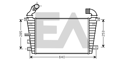 Refroidisseur d'air de suralimentation EACLIMA 36A54008