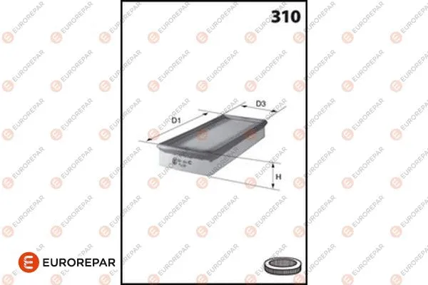 Filtre à air EUROREPAR 1682259480