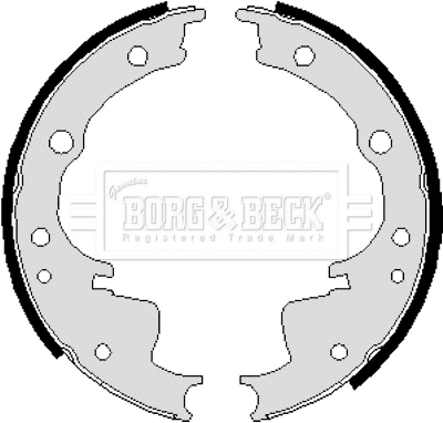 Jeu de mâchoires de frein BORG & BECK BBS6013