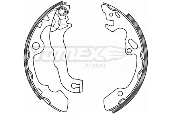 Jeu de mâchoires de frein TOMEX Brakes TX 20-92