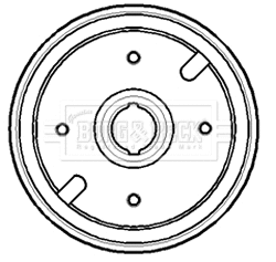 Tambour de frein BORG & BECK BBR7145