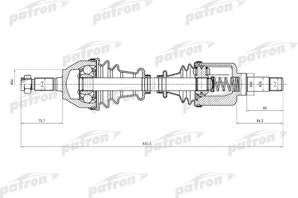 Arbre de transmission PATRON PDS0010