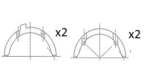 Rondelle d'écartement, vilebrequin FAI AutoParts BT3015-STD