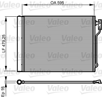 Condenseur, climatisation VALEO 814192