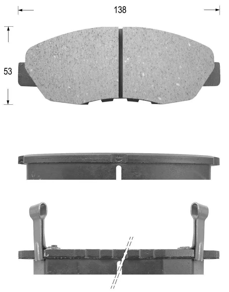 Kit de plaquettes de frein, frein à disque KAISHIN FK5091
