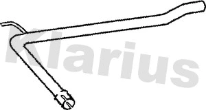 Tuyau d'échappement KLARIUS 130340
