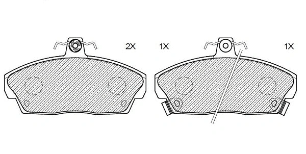 Kit de plaquettes de frein, frein à disque KLAXCAR FRANCE 24854z