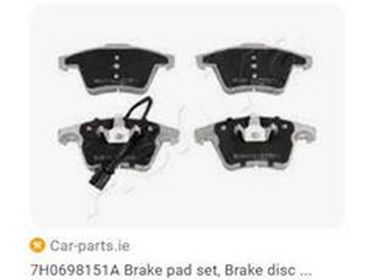 Kit de plaquettes de frein, frein à disque ZPY 7H0698151A