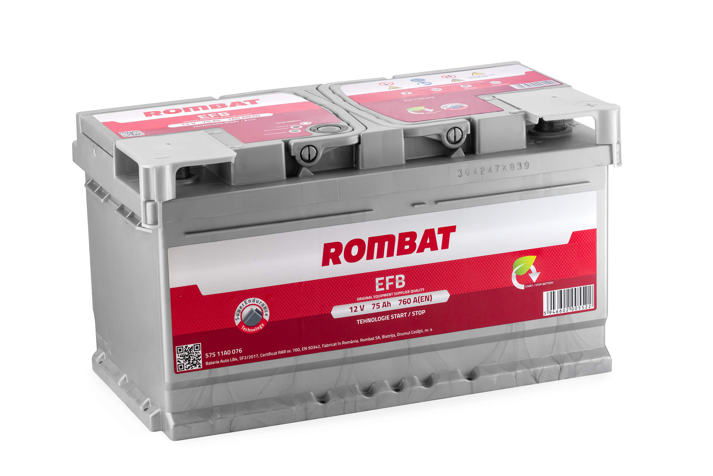 Batterie de démarrage ROMBAT 575 11A0 076