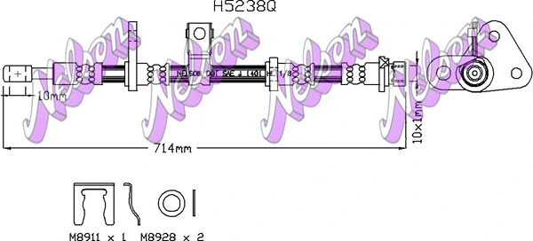 Flexible de frein KAWE H5238Q