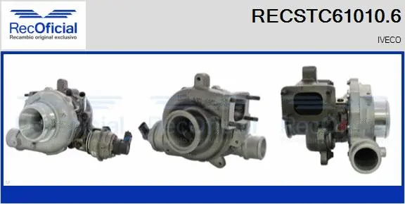 Turbocompresseur, suralimentation RECOFICIAL RECSTC61010.6