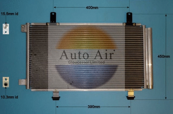 Condenseur, climatisation AUTO AIR GLOUCESTER 16-9721