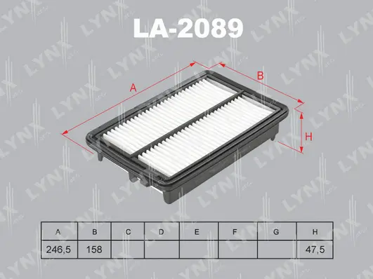 Filtre à air LYNXAUTO LA-2089