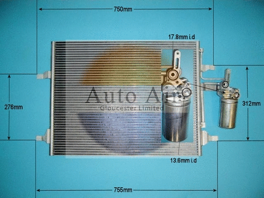 Condenseur, climatisation AUTO AIR GLOUCESTER 16-6231