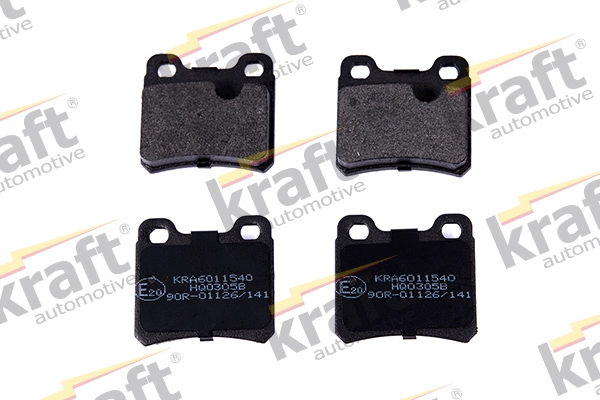 Kit de plaquettes de frein, frein à disque KRAFT AUTOMOTIVE 6011540