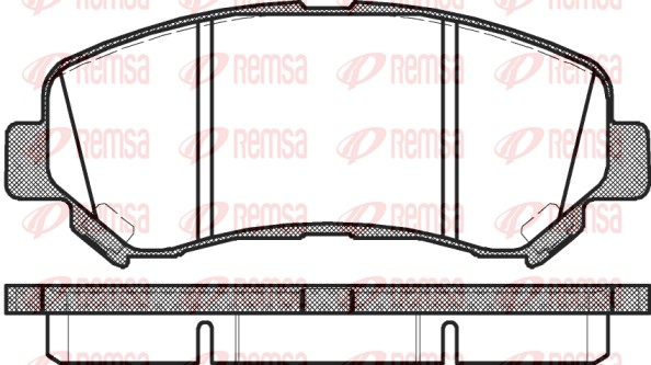 Kit de plaquettes de frein, frein à disque REMSA 1318.00