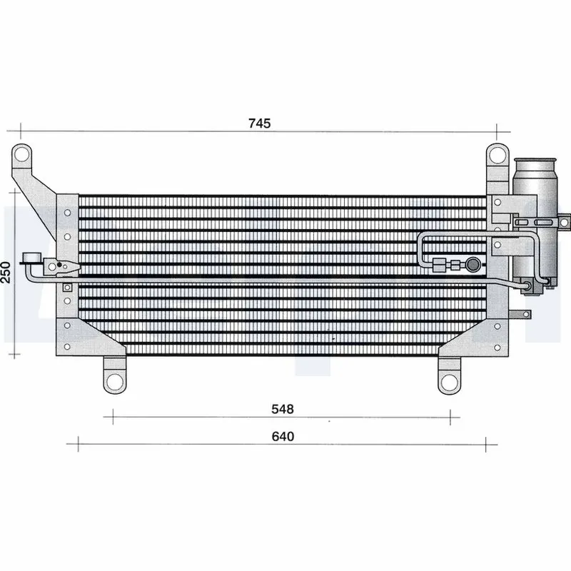 Condenseur, climatisation DELPHI TSP0225188