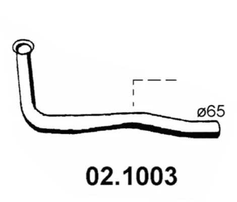 Tuyau d'échappement ASSO 02.1003