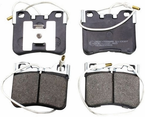 Kit de plaquettes de frein, frein à disque DENCKERMANN B110097