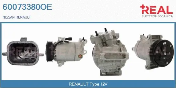 Compresseur, climatisation REAL 60073380OE