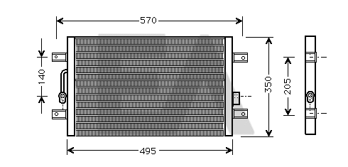 Condenseur, climatisation EACLIMA 30C25048