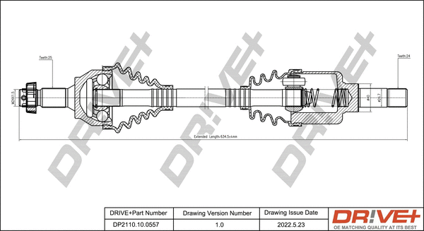 Arbre de transmission Dr!ve+ DP2110.10.0557