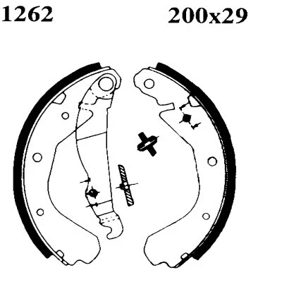 Jeu de mâchoires de frein BSF 07195
