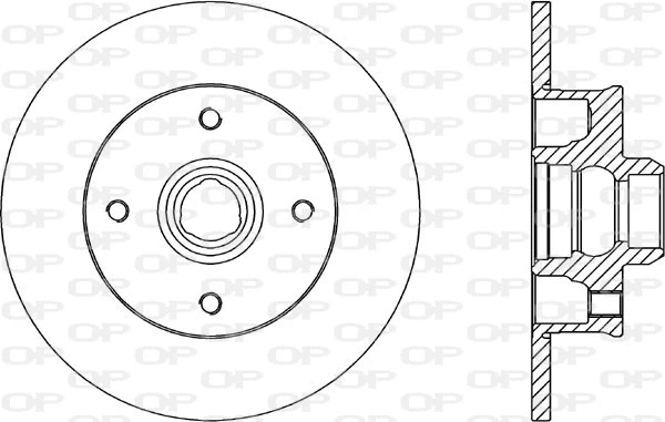 Disque de frein OPEN PARTS BDA1583.10