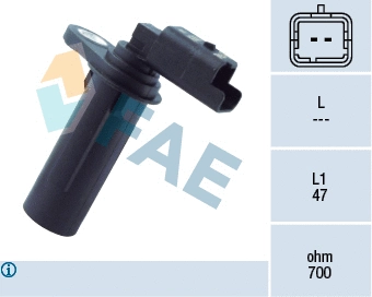 Capteur d'angle, vilebrequin FAE 79251