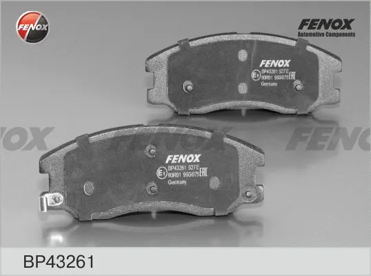 Kit de plaquettes de frein, frein à disque FENOX BP43261