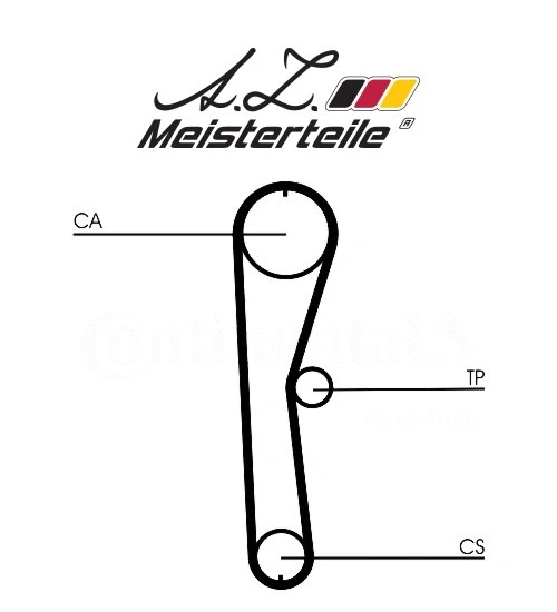 Kit de courroie crantée A.Z. Meisterteile AZMT-30-058-2358