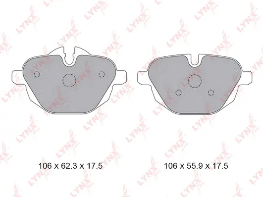 Kit de plaquettes de frein, frein à disque LYNXAUTO BD-1436