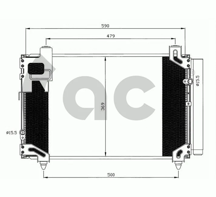 Condenseur, climatisation ACR 300629