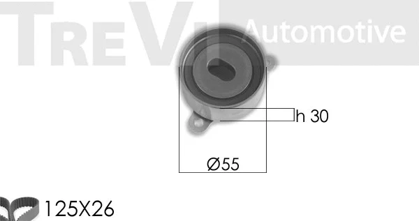 Kit de courroie crantée TREVI AUTOMOTIVE KD1455